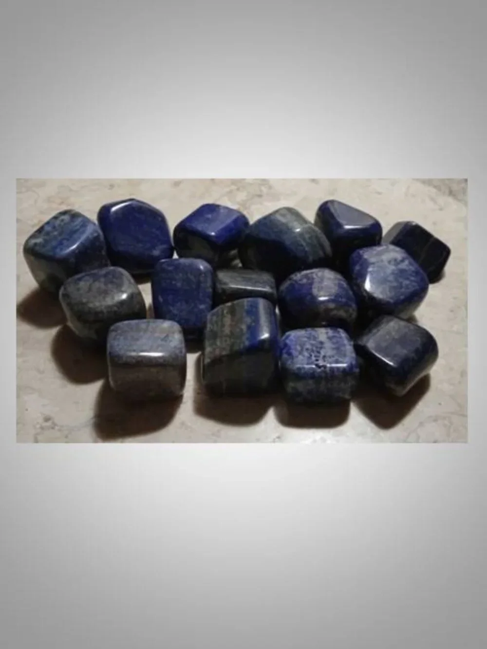 One Lapis Lazuli crystal stone rock tumble large -  Purification Friendship